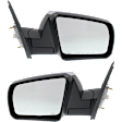 2015 Toyota Tundra - Driver and Passenger Side Mirror, For Models Without Lane Change Assist, Power Adjust, Heated, Chrome, Manual Folding, No Signal Light, No Blind Spot Feature, No Memory, No Puddle Light, No Auto-Dimming