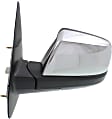 2015 Toyota Tundra - Driver and Passenger Side Mirror, For Models Without Lane Change Assist, Power Adjust, Heated, Chrome, Manual Folding, No Signal Light, No Blind Spot Feature, No Memory, No Puddle Light, No Auto-Dimming