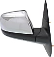 2015 Toyota Tundra - Driver and Passenger Side Mirror, For Models Without Lane Change Assist, Power Adjust, Heated, Chrome, Manual Folding, No Signal Light, No Blind Spot Feature, No Memory, No Puddle Light, No Auto-Dimming