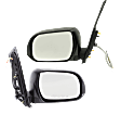 Driver and Passenger Side Mirror, Power Adjust, Non-Heated, Manual Folding, Textured Black, No Signal Light, No Memory, No Puddle Light, No Auto-Dimming, No Blind Spot Feature