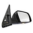 Driver and Passenger Side Mirror, Power Adjust, Heated, Power Folding, Chrome, In-glass Signal Light, No Memory, With Puddle Light, No Auto-Dim, No Blind Spot Feature