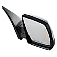 Driver and Passenger Side Mirror, Power Adjust, Heated, Power Folding, Chrome, In-glass Signal Light, No Memory, With Puddle Light, No Auto-Dim, No Blind Spot Feature