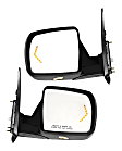 2008 Toyota Tundra - Driver and Passenger Side Mirror, Power Adjust, Heated, Chrome, Power Folding, In-glass Signal Light, No Blind Spot Feature, With Memory, With Puddle Light, No Auto-Dimming