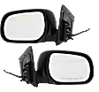 Driver and Passenger Side Mirror, Power Adjust, Non-Heated, Manual Folding, Paintable, No Signal Light, No Memory, No Puddle Light, No Auto-Dim, No Blind Spot Feature