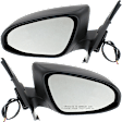 Driver and Passenger Side Mirrors, Power Adjust, Manual Folding, Non-Heated, Paintable, In-housing Signal Light, No Memory, No Puddle Light, No Auto-Dimming, No Blind Spot Feature