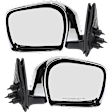 Driver and Passenger Side Mirrors, Manual Adjust, Manual Folding, Non-Heated, Chrome, No Signal Light, No Memory, No Puddle Light, No Auto-Dimming, No Blind Spot Feature