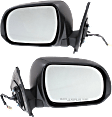Driver and Passenger Side Mirrors, Power Adjust, Manual Folding, Non-Heated, Textured Black, No Signal Light, No Memory, No Puddle Light, No Auto-Dimming, No Blind Spot Feature
