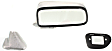 1987-1988 Toyota Pickup - Driver and Passenger Side Mirrors, Manual Adjust, Manual Folding, Non-Heated, Chrome, No Signal Light, No Memory, No Puddle Light, No Auto-Dimming, No Blind Spot Feature