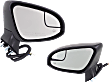 2014 Toyota Venza - Driver and Passenger Side Mirror, Power Adjust, Heated, Paintable, Power Folding, In-housing Signal Light, With Blind Spot Glass, With Memory, With Puddle Light, No Auto-Dim