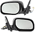 Driver and Passenger Side Mirror, Power Adjust, Non-Heated, Manual Folding, Textured Black, No Signal Light, No Memory, No Puddle Light, No Auto-Dim, No Blind Spot Feature