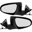 Driver and Passenger Side Mirrors, Power, Manual Folding, Heated, Paintable, No Signal Light, No Memory, No Puddle Light, No Auto-Dimming, No Blind Spot Feature