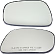 2004 Toyota Camry - Mirror Glass Driver and Passenger Side, USA Built Vehicle, Non-Heated, No Blind Spot Feature, No Signal Light, Backing Plate Included