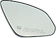 Driver and Passenger Side Mirror Glass, Heated, No Blind Spot Feature, Backing Plate Included