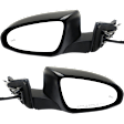 Driver and Passenger Side Mirrors, Power, Manual Folding, Heated, Paintable, No Signal Light, No Memory, No Puddle Light, No Auto-Dimming, With Blind Spot Detection in Glass