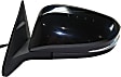 Driver and Passenger Side Mirrors, Power Adjust, Manual Folding, Heated, Paintable, In-housing Signal Light, With memory, With Puddle Light, No Auto-Dimming, With Blind Spot Detection in Glass