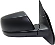 2014-2021 Toyota Tundra - Driver and Passenger Side Mirror, Power Adjust, Heated, Manual Folding, Textured Black, No Signal Light, No Memory, No Puddle Light, No Auto-Dimming, With Blind Spot Detection in Glass