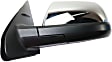 2016 Toyota Tundra 1794 Edition - Driver and Passenger Side Mirror, For Models With Lane Change Assist, Power Adjust, Heated, Chrome, Manual Folding, No Signal Light, With Blind Spot Detection in Glass, No Memory, No Puddle Light, No Auto-Dimming