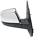2016 Toyota Tundra 1794 Edition - Driver and Passenger Side Mirror, For Models With Lane Change Assist, Power Adjust, Heated, Chrome, Manual Folding, No Signal Light, With Blind Spot Detection in Glass, No Memory, No Puddle Light, No Auto-Dimming