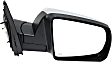 2016 Toyota Tundra 1794 Edition - Driver and Passenger Side Mirror, For Models With Lane Change Assist, Power Adjust, Heated, Chrome, Manual Folding, No Signal Light, With Blind Spot Detection in Glass, No Memory, No Puddle Light, No Auto-Dimming