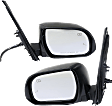 2014 Toyota Sienna Base - Driver and Passenger Side Mirror, Power Adjust, Heated, Paintable, Power Folding, In-housing Signal Light, With Blind Spot Detection in Glass, With Memory, No Puddle Light, No Auto-Dimming