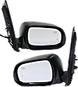 Driver and Passenger Side Mirror, Power Adjust, Heated, Manual Folding, Paintable, No Signal Light, No Memory, No Puddle Light, No Auto-Dim, With Blind Spot Detection in Glass