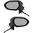 Driver and Passenger Side Mirrors, Power Adjust, Manual Folding, Heated, Paintable, In-housing Signal Light, With memory, No Puddle Light, No Auto-Dimming, With Blind Spot Detection in Glass