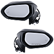 Driver and Passenger Side Mirror, Power Adjust, Heated, Manual Folding, Paintable, In-housing Signal Light, No Memory, No Puddle Light, No Auto-Dim, With Blind Spot Detection in Glass