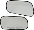 Driver and Passenger Side Mirror Glass, Heated, With backing plate, USA Built Vehicle, Includes (2) Mirror Glasses