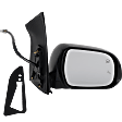 Driver and Passenger Side Mirror, Power Adjust, Heated, Manual Folding, Paintable, In-housing Signal Light, With Memory, With Puddle Light, No Auto-Dim, With Blind Spot Detection in Glass