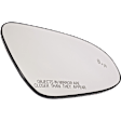 Driver and Passenger Side Mirror Glass, Heated, With Blind Spot Detection in Glass, Japan/Turkey Built Vehicle, For Models With Blind Spot Detection
