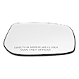 Driver and Passenger Side Mirror Glass, Non-Heated, No Blind Spot Feature