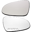 Driver and Passenger Side Mirror Glass, Non-Heated, No Blind Spot Feature, Backing Plate Included