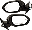 Driver and Passenger Side Mirrors, Power Adjust, Manual Folding, Heated, Paintable, No Signal Light, No Memory, No Puddle Light, No Auto-Dimming, With Blind Spot Detection in Glass