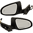 Driver and Passenger Side Mirrors, Power Adjust, Manual Folding, Heated, Paintable, In-housing Signal Light, No Memory, With Puddle Light, No Auto-Dimming, With Blind Spot Detection in Glass