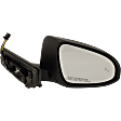 Driver and Passenger Side Mirrors, Power Adjust, Manual Folding, Heated, Paintable, In-housing Signal Light, No Memory, With Puddle Light, No Auto-Dimming, With Blind Spot Detection in Glass