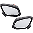 Driver and Passenger Side Mirror, Power Adjust, Non-Heated, Manual Folding, Textured Black, No Signal Light, No Memory, No Puddle Light, No Auto-Dim, No Blind Spot Feature