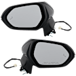 Driver and Passenger Side Mirror, Power Adjust, Heated, Manual Folding, Paintable, No Signal Light, No Memory, No Puddle Light, No Auto-Dim, With Blind Spot Detection in Glass