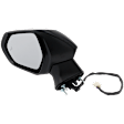Driver and Passenger Side Mirror, Power Adjust, Heated, Manual Folding, Paintable, No Signal Light, No Memory, No Puddle Light, No Auto-Dim, With Blind Spot Detection in Glass