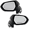 Driver and Passenger Side Mirror, Power Adjust, Heated, Manual Folding, Paintable, In-housing Signal Light, No Memory, No Puddle Light, No Auto-Dim, With Blind Spot Detection in Glass