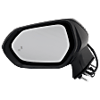 Driver and Passenger Side Mirror, Power Adjust, Heated, Manual Folding, Paintable, In-housing Signal Light, No Memory, No Puddle Light, No Auto-Dim, With Blind Spot Detection in Glass