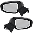 Driver and Passenger Side Mirror, Power Adjust, Heated, Manual Folding, Paintable, In-housing Signal Light, No Memory, No Puddle Light, No Auto-Dim, With Blind Spot Detection in Glass