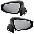 Driver and Passenger Side Mirror, Power Adjust, Heated, Power Folding, Paintable, In-housing Signal Light, No Memory, With Puddle Light, No Auto-Dim, With Blind Spot Detection in Glass