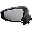 Driver and Passenger Side Mirror, Power Adjust, Heated, Power Folding, Paintable, In-housing Signal Light, No Memory, With Puddle Light, No Auto-Dim, With Blind Spot Detection in Glass