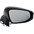 Driver and Passenger Side Mirror, Power Adjust, Heated, Power Folding, Paintable, In-housing Signal Light, No Memory, With Puddle Light, No Auto-Dim, With Blind Spot Detection in Glass