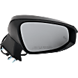 Driver and Passenger Side Mirrors, Power Adjust, Power Folding, Heated, Paintable, In-housing Signal Light, With memory, With Puddle Light, No Auto-Dimming, With Blind Spot Detection in Glass