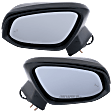 Driver and Passenger Side Mirror, Power Adjust, Heated, Manual Folding, Paintable, In-housing Signal Light, No Memory, With Puddle Light, No Auto-Dim, With Blind Spot Detection in Glass