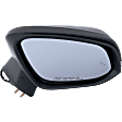 Driver and Passenger Side Mirror, Power Adjust, Heated, Manual Folding, Paintable, In-housing Signal Light, No Memory, With Puddle Light, No Auto-Dim, With Blind Spot Detection in Glass