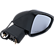 Driver and Passenger Side Mirror, Power Adjust, Heated, Manual Folding, Paintable, In-housing Signal Light, No Memory, With Puddle Light, No Auto-Dim, With Blind Spot Detection in Glass