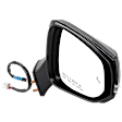 Driver and Passenger Side Mirror, Power Adjust, Heated, Manual Folding, Paintable, In-housing Signal Light, No Memory, No Puddle Light, No Auto-Dim, With Blind Spot Light in Glass