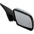 Driver and Passenger Side Mirror, Power Adjust, Heated, Power Folding, Chrome, In-glass Signal Light, With Memory, With Puddle Light, No Auto-Dim, With Blind Spot Detection in Glass
